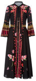 Amity Neck-Tie Midi Dress - Black - DESIGNER INSPIRED FASHIONS