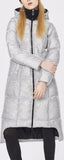 Honeycomb-Mesh Puffer Down Coat