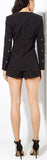 Pearl-Embellished Blazer and Short Set