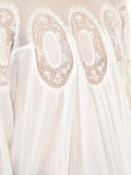 Lace-Trimmed Cotton Voile Blouse-White - DESIGNER INSPIRED FASHIONS