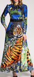Tiger Print Maxi Dress