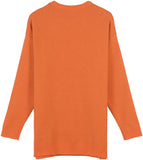 Fish Logo Intarsia Sweater, Orange or Light Blue