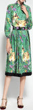 Deer & Floral Printed Blouse & Skirt Set