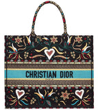 Embroidered Canvas Book Tote Bag | DESIGNER INSPIRED FASHIONS