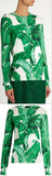 Banana Leaf Knit Cardigan Sweater - DESIGNER INSPIRED FASHIONS