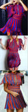 Fringed Striped Mini Dress - DESIGNER INSPIRED FASHIONS