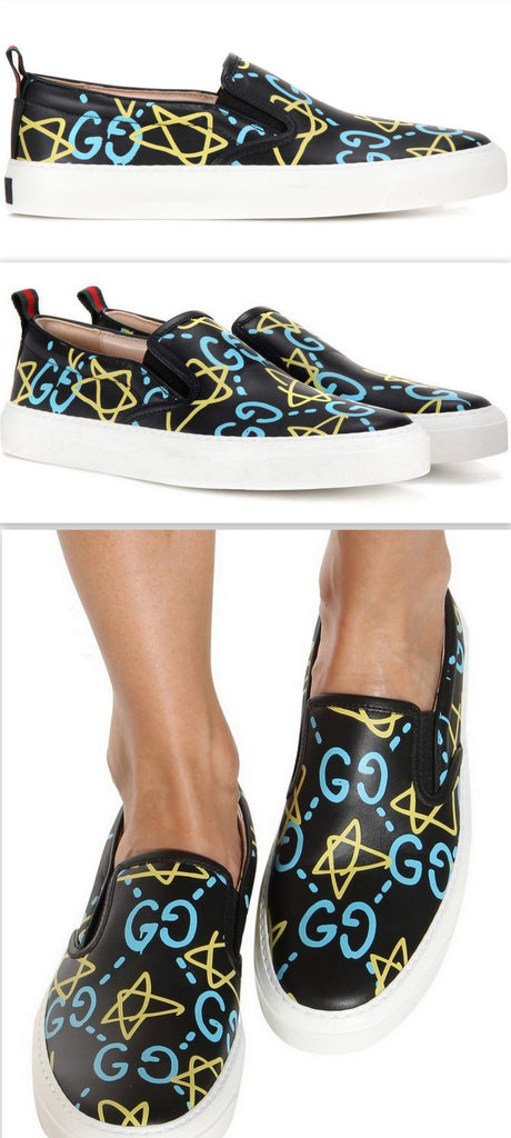 'Ghost' Graffiti Skate Sneaker - DESIGNER INSPIRED FASHIONS