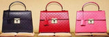 Padlock GG Signature Top-Handle Leather Bag - (Black, Red, Pink) - DESIGNER INSPIRED FASHIONS