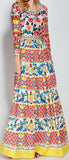 'Mambo' Print Gown - DESIGNER INSPIRED FASHIONS