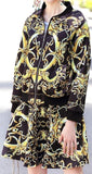 Printed Jacket & Mini Skirt Set