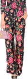 Flowers Printed Twill Pants