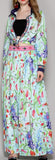 Floral Printed Shirt & Pleated Maxi Skirt Set