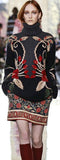 'Rianna' Embroidered Oversize Turtleneck Sweater - DESIGNER INSPIRED FASHIONS