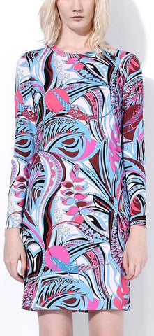 Grasshopper Printed Short Jersey Silk Dress - DESIGNER INSPIRED FASHIONS