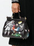 Sicily Astronaut Printed Tote Bag