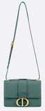 30 Montaigne Flap Bag - Black or Storm Blue | DESIGNER INSPIRED FASHIONS