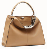 Peekaboo X-Lite Leather Bag - Beige, Green, Black