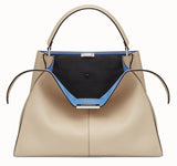 Peekaboo X-Lite Beige Leather Bag