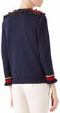 Ruffle Wool Blend Sweater