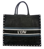 Suede Earth Book Tote