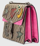 Dionysus Embroidered Shoulder Bag Multi/Pink - DESIGNER INSPIRED FASHIONS