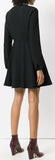 Bow Detail Long-Sleeved Dress, Black