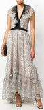 Embroidered Floral Flared Dress