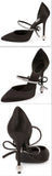 Marlene Crystal-Bow D'Orsay Pump-Black - DESIGNER INSPIRED FASHIONS