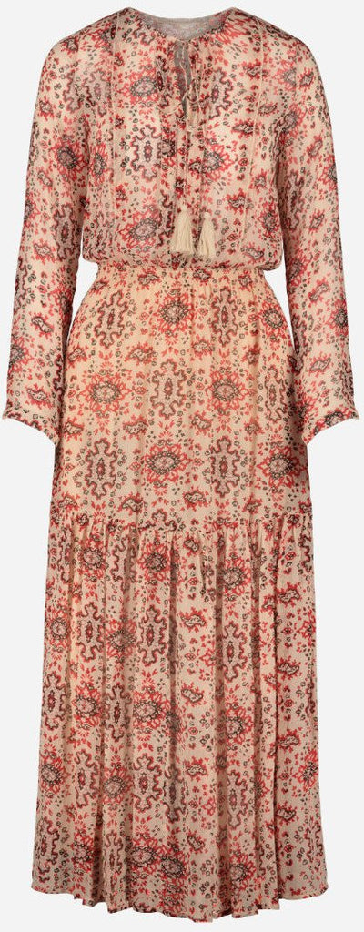 Silk Crepe Bandana Printed Jelyssa Dress