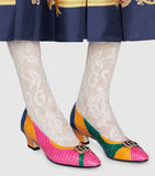 Snakeskin Pump with Crystal Double G