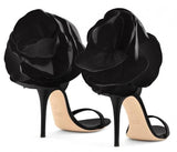 Peony Sandals - Black, Nude/Pink, Red
