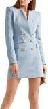Double-Breasted Denim Mini Dress