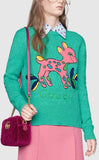 Wool Sweater with Fawn