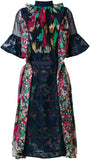 Lace-Paneled Dress