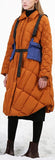 Asymmetric Puffer Coat, Caramel