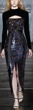 Sequin-Embellished Cut-Out Dress