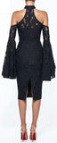 'Poppy' Lace Dress, Black