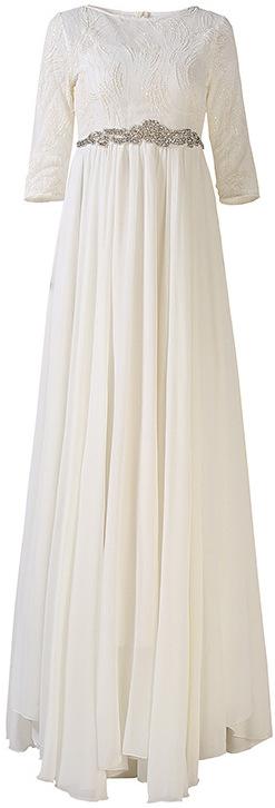 Embellished Chiffon Gown