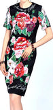 Floral Print Embellished Dress
