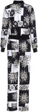 Black & White Sun Printed Jacket & Pant Set
