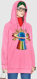 Embroidered Hooded Sweatshirt - DESIGNER INSPIRED FASHIONS