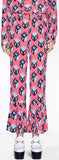 GG Wallpaper Print Blouse with Tie & Pleated-Hem Pants