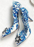 'Bellucci Majolica' Embellished Pumps - DESIGNER INSPIRED FASHIONS
