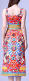 'Carretto' Printed Crop Top and Matching Skirt - DESIGNER INSPIRED FASHIONS