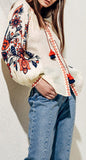 Flower Garden Long Sleeve Blouse - DESIGNER INSPIRED FASHIONS