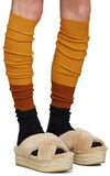 Fur Criss-Cross Platform Espadrille Sandals - Apricot - DESIGNER INSPIRED FASHIONS