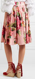 Floral Printed Flounce Top & Matching Skirt Set