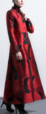 Printed Long Single-Breasted Coat