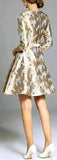 Printed Shimmer Mini Dress