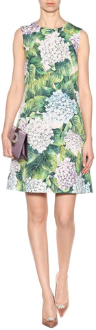 Hydrangea Print Shift Dress